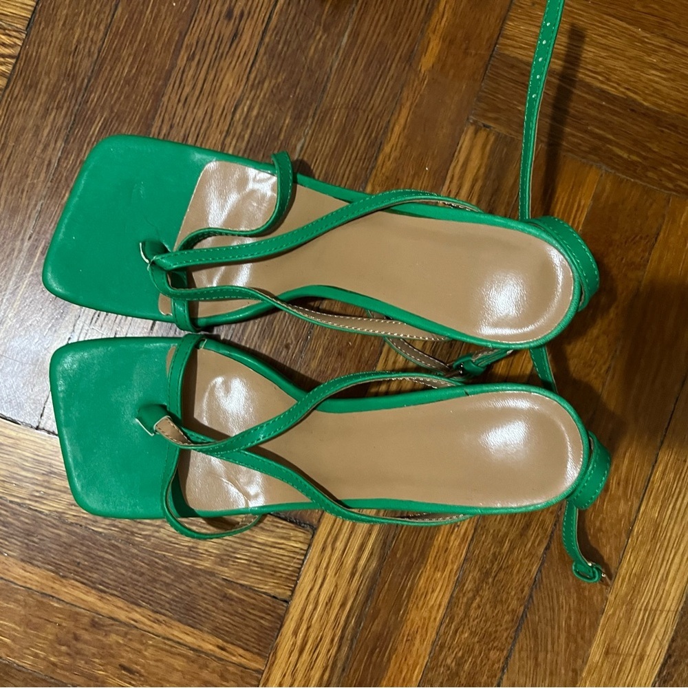 Emerald Strappy Sandals